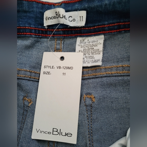 NWT Vince Blue Co Distressed Jeans size 28 - Picture 3 of 7